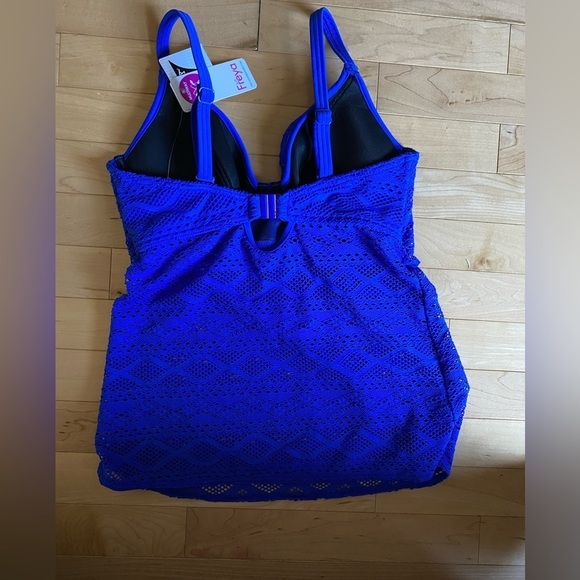 Freya sundance Crochet Padded Plunge Underwire  Tankini Swim Top NWT - Picture 5 of 5